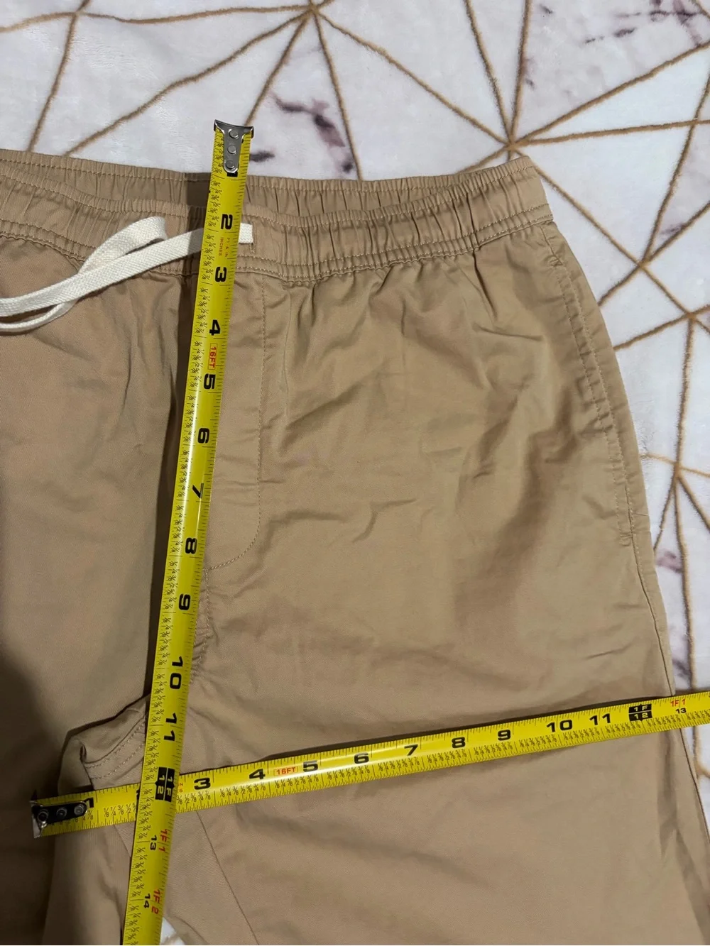 J. Crew Men's Tan Drawstring Chinos